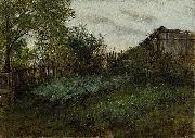 Adolph von Menzel The Back Garden France oil painting artist